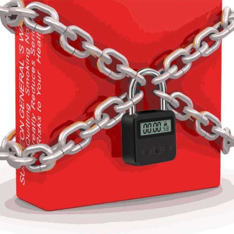 Metal Timer Lock Lcd 99 Hours Max Timing Usb Timer Padlock,silver