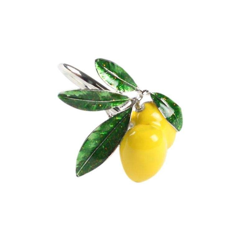 12pcs Hotel Table Decoration Lemon Napkin Buckle -silver