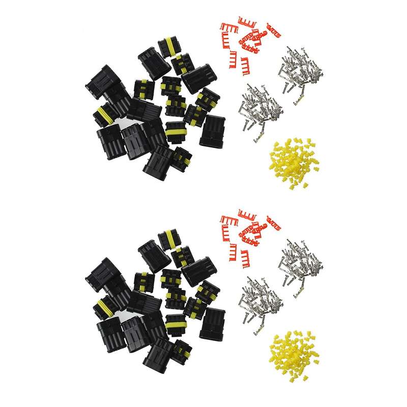 10 Kit 4 Vie Connettore Impermeabile 1,5uto Scooter