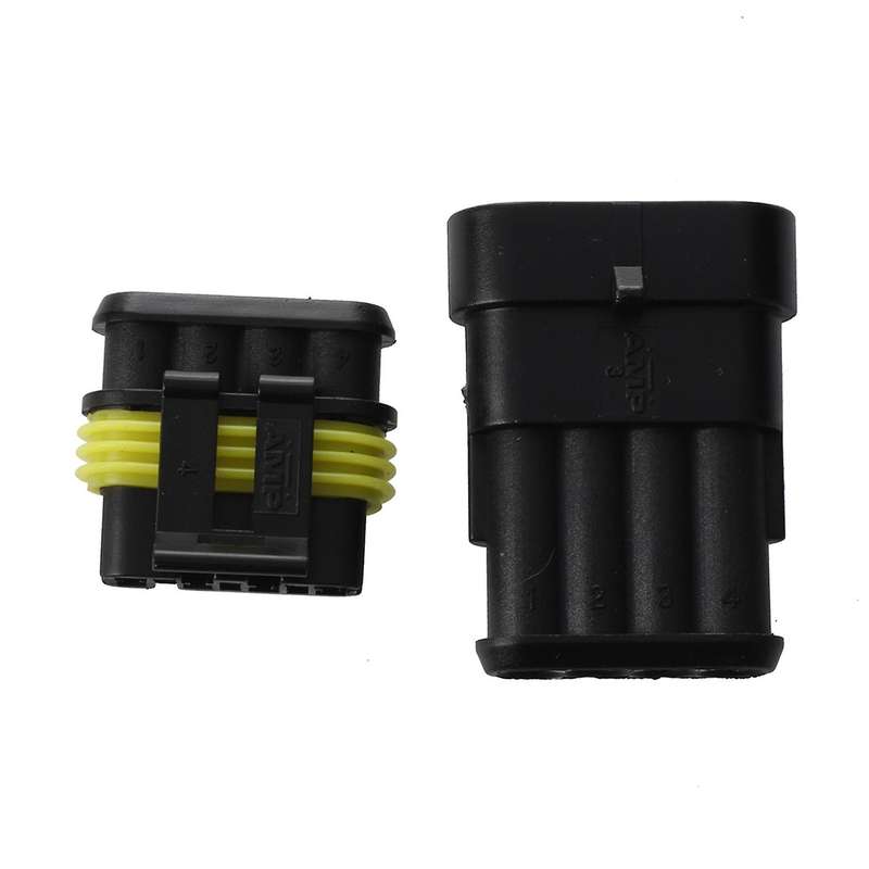10 Kit 4 Vie Connettore Impermeabile 1,5uto Scooter