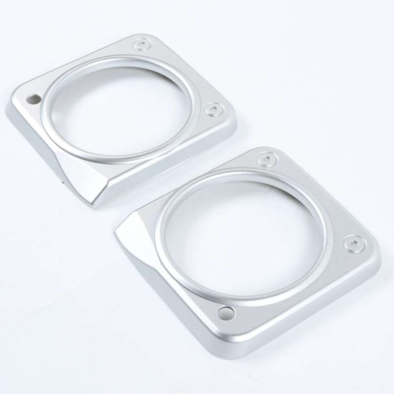 Car Dashboard Frame Cover Stickes Abs for Suzuki Jimny Silver 2 Pack