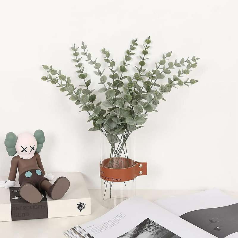 40pcs Artificial Eucalyptus Stems for Flower Arrangement Decor