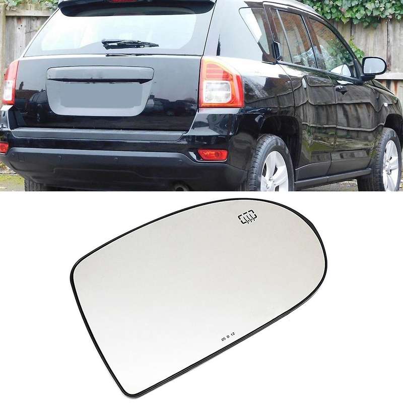 Right Door Wing Side Mirror Glass Heated with Backing Plate for Jeep