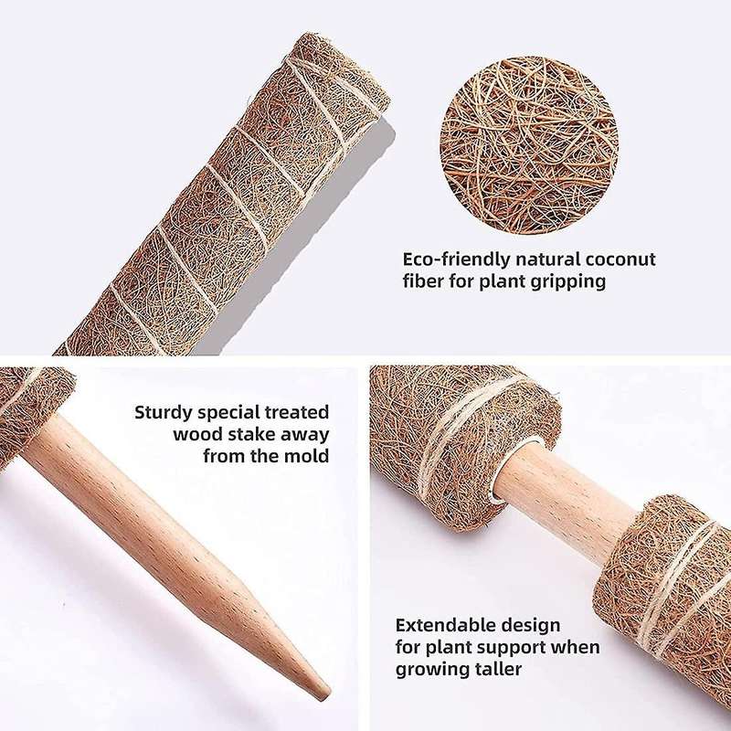 Cocoa Rods for Plant Monstera Support-retractable Plant Accessories