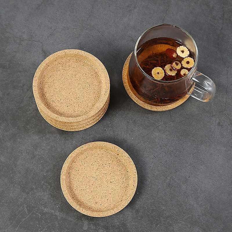 Round Cork Coasters for Drinks,4 Inch Absorbent Round Cork