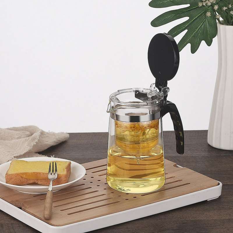 High Borosilicate Heat-resistant Glass Teapot Tea Water Separation