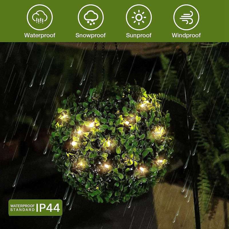 Solar Lantern Hanging Lights Outdoor Waterproof Decor for Yard Porch