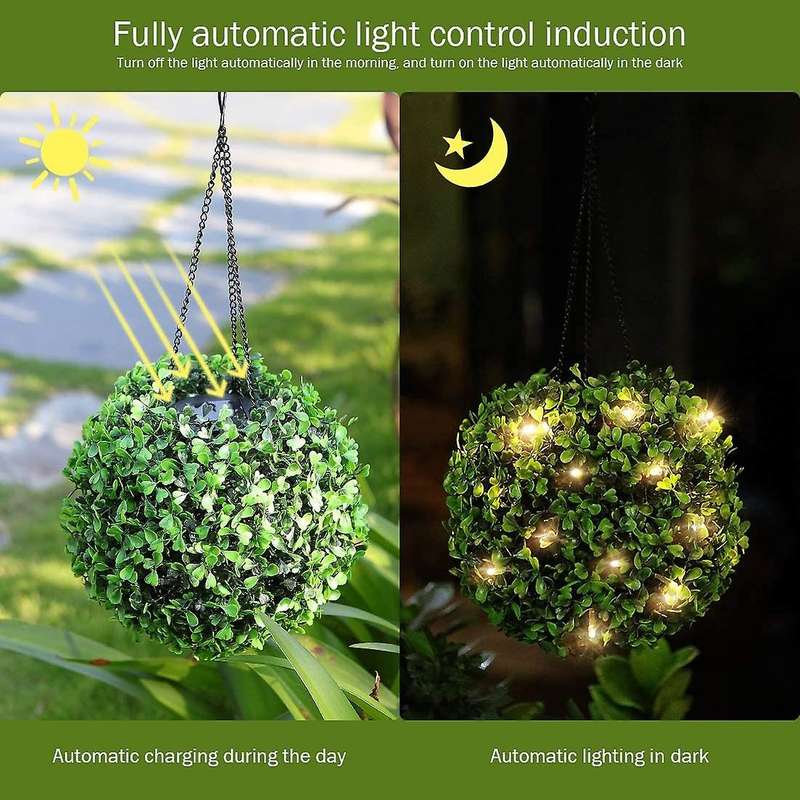 Solar Lantern Hanging Lights Outdoor Waterproof Decor for Yard Porch