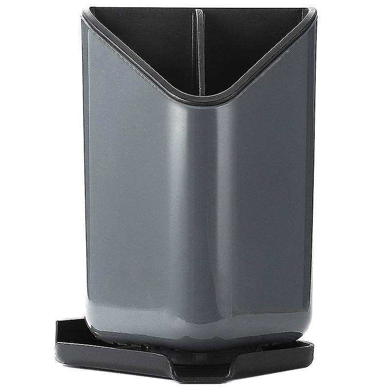 Utensil Holder Cutlery Organizer with Removable Divider(gray)
