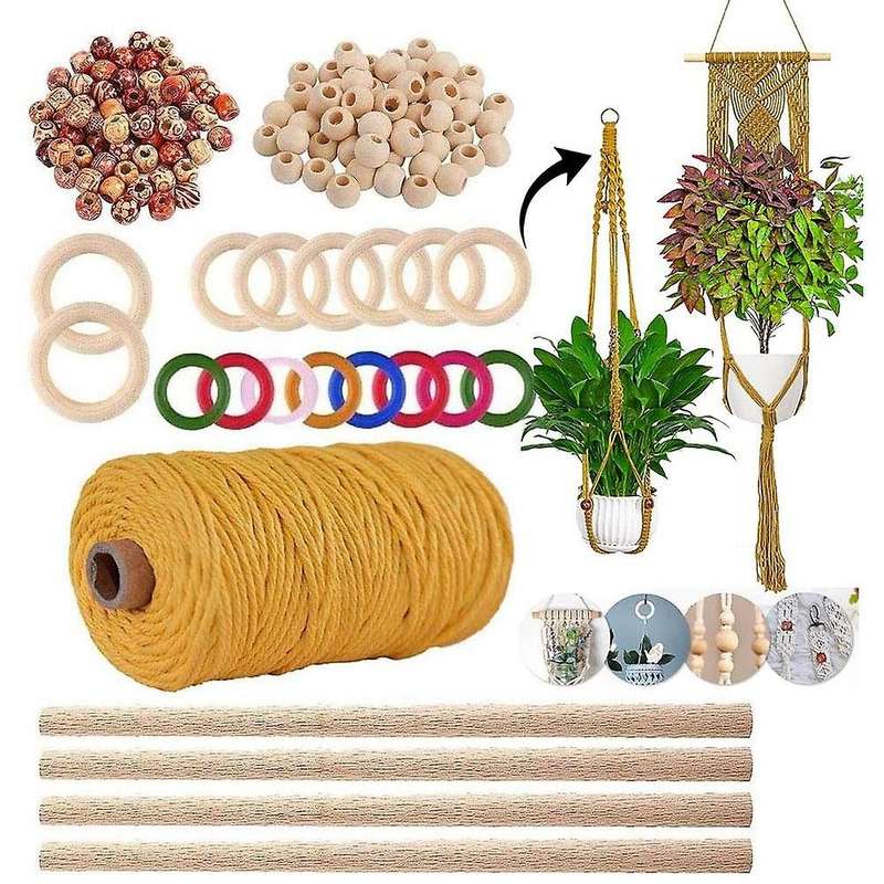 Macrame Plant Hanger Kits for Beginners Macrame Cord Hanging Kits