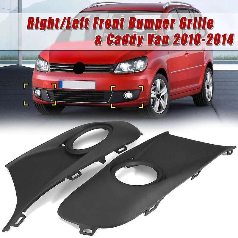 Front Fog Lamp Covers Fog Light Grille for Touran & Caddy Van 2010-14