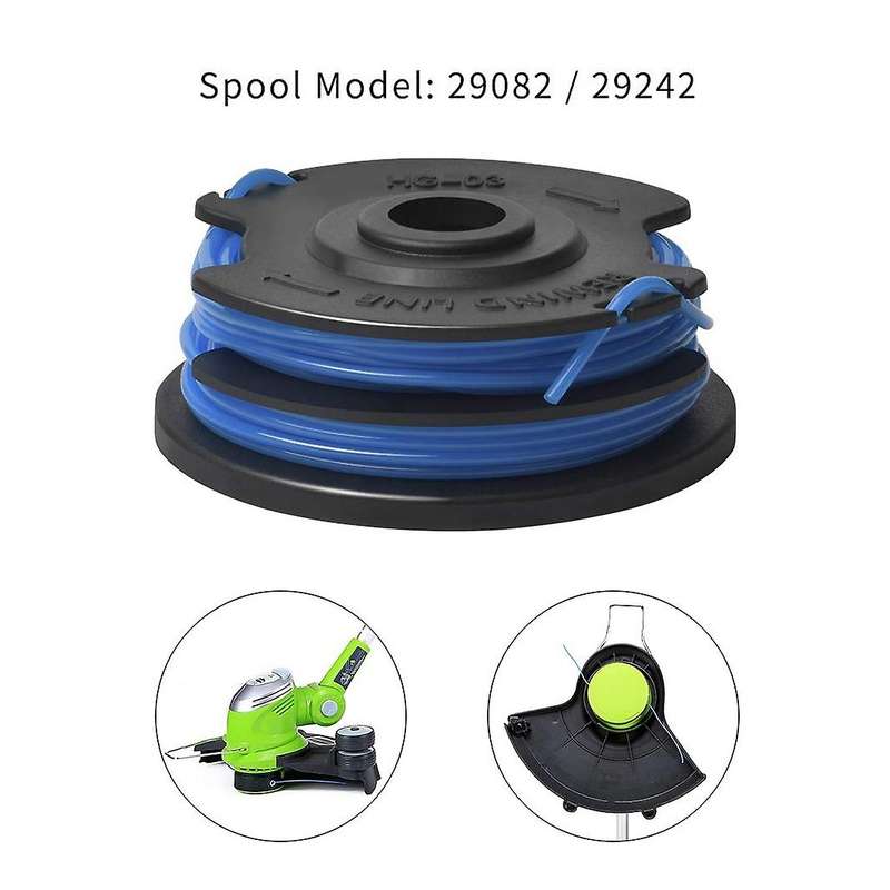 String Trimmer Replacement Spool for Greenworks Model 21212 and 21272