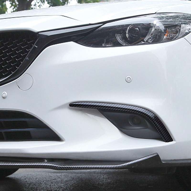 Carbon Fiber Car Front Fog Light Lamp Cover Trim Bumper Molding