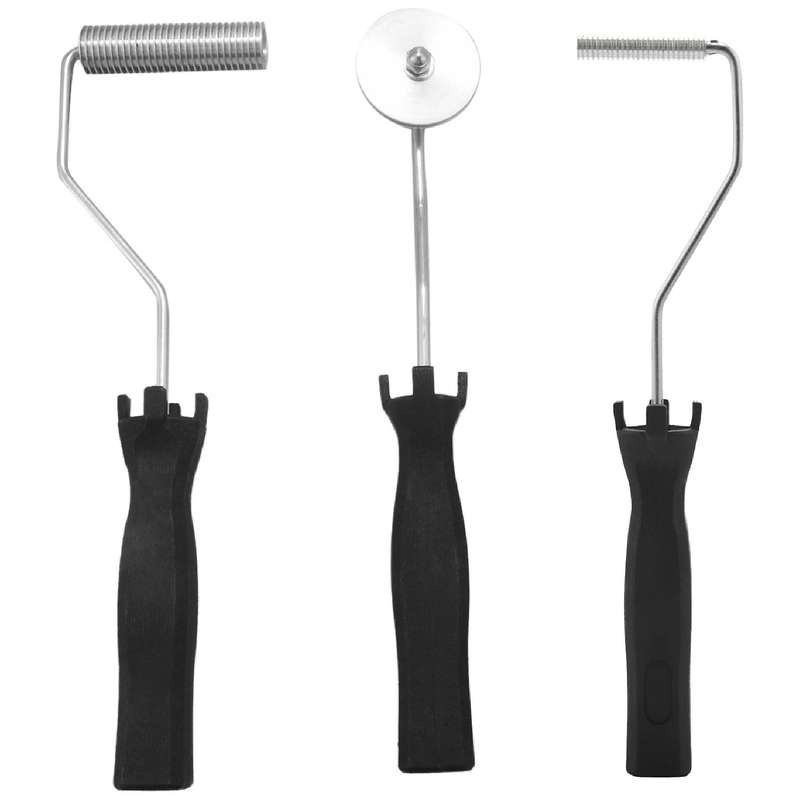 3pcs Fiberglass Roller Kit Bubble Paddle Tool Laminating Roller Kit