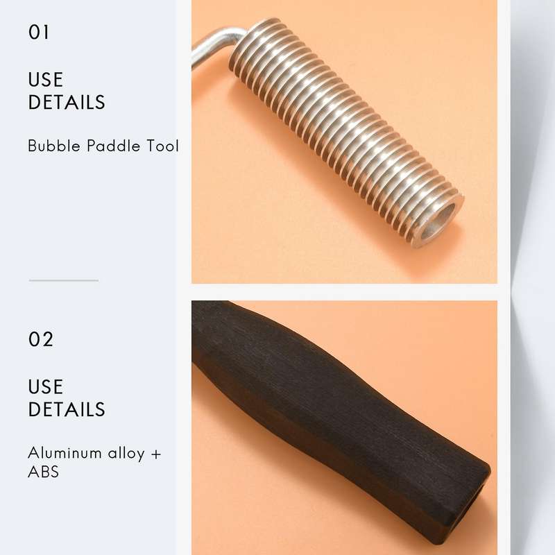 3pcs Fiberglass Roller Kit Bubble Paddle Tool Laminating Roller Kit
