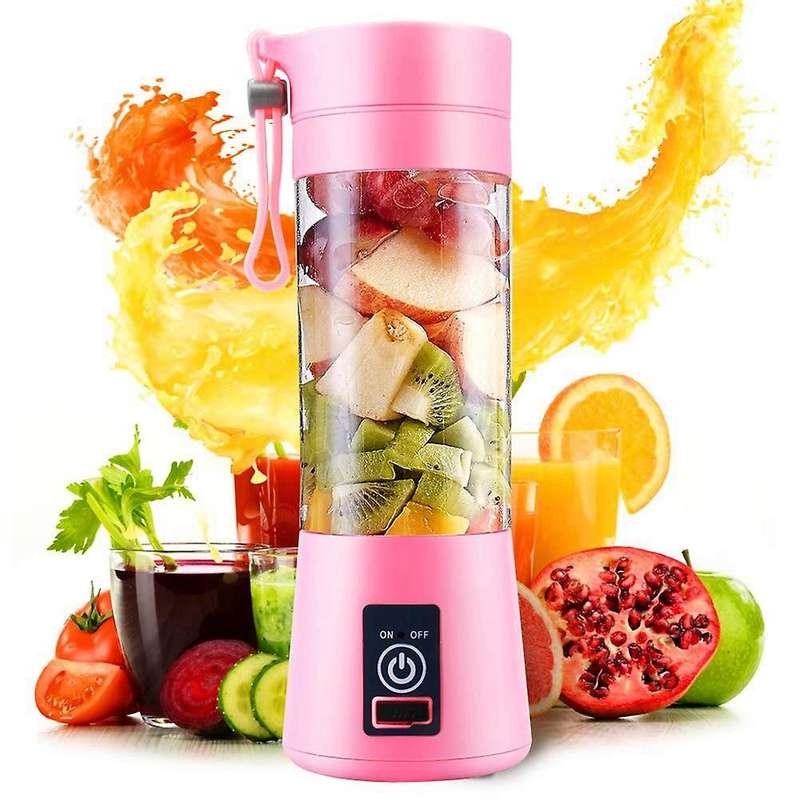 Portable Blender Usb Mixer Electric Juicer Machine Smoothie Blue