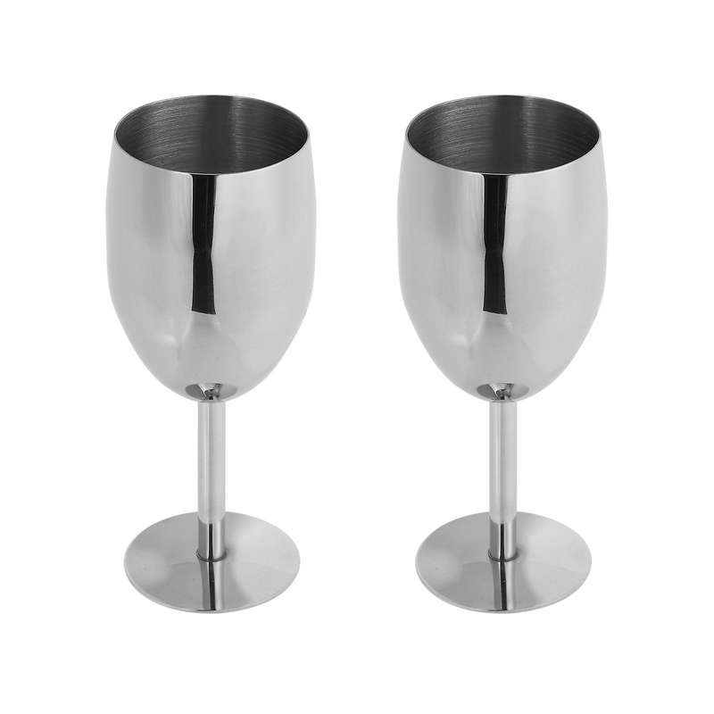 Verre En Acier Inoxydable Elegante Verre A Vin Rouge Incassable