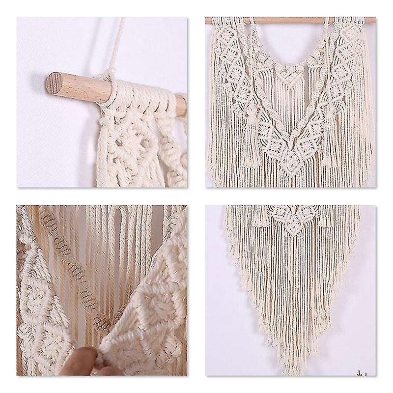 Wall Hanging Tapestry with Tassel Wedding Home Backdrop Decoration