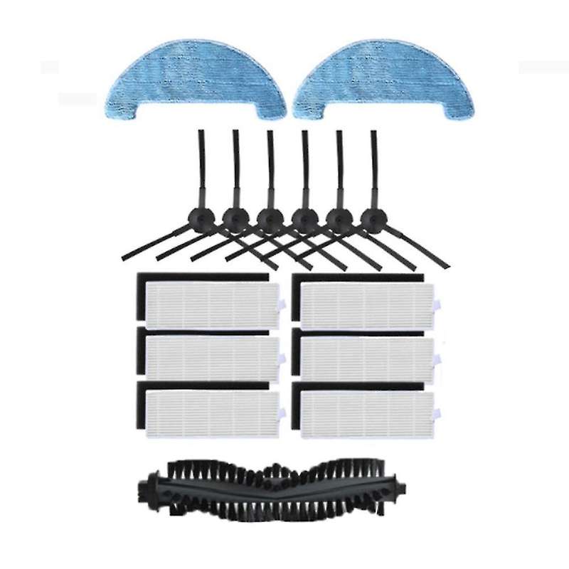 Main Side Brush Hepa Filter Mop Cloth Parts for Ilife A4 A4s Robot
