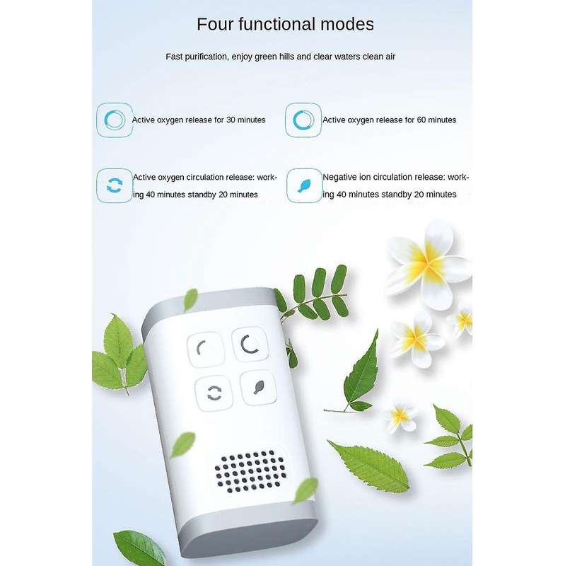 Mini Air Purifier Ozone Generator Purification Home Bathroom Us Plug