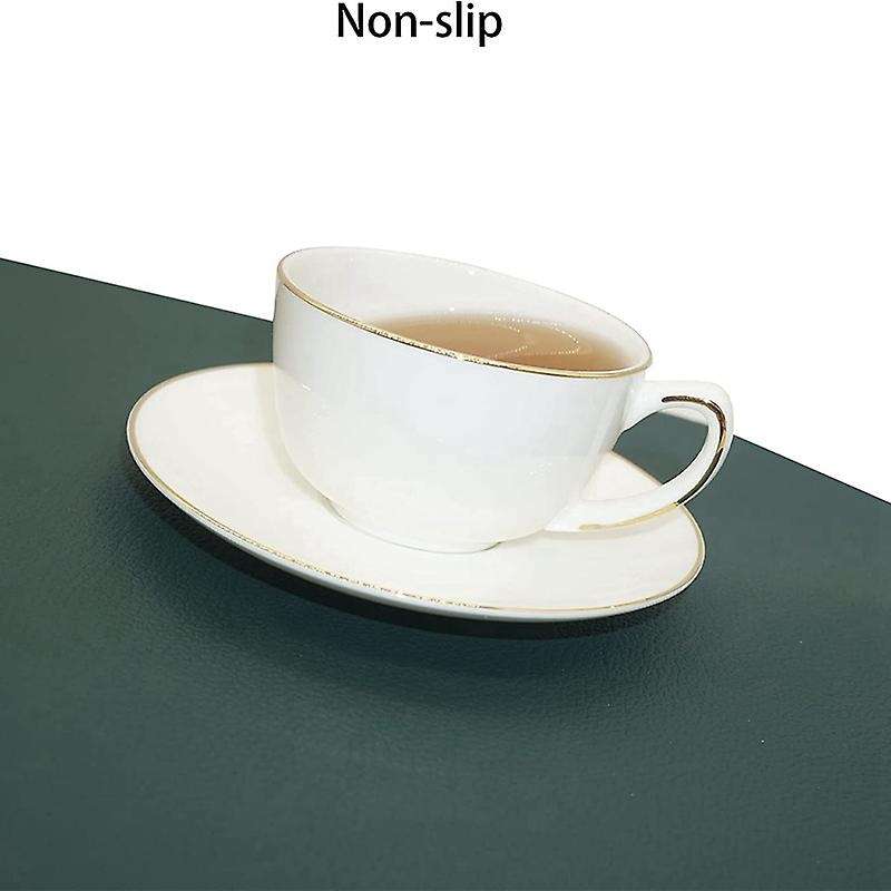 Faux Leather Placemats Set Of 4, Pu Leather Placemats and Coasters