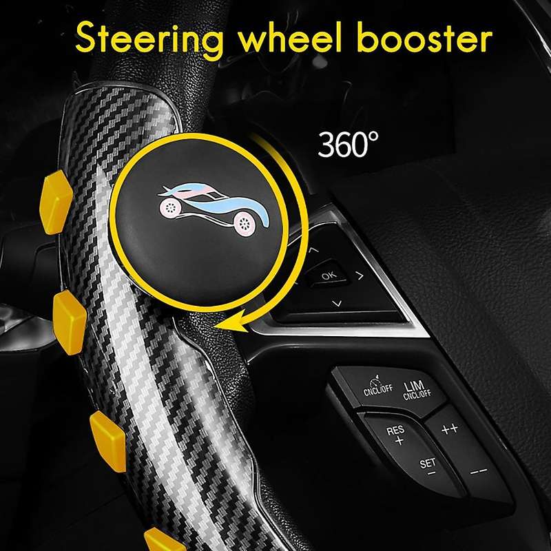Car Booster with Spinner Handle Knob Anti Slip Universal Red
