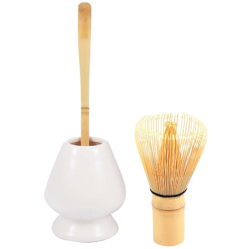 Japanese Bamboo Matcha Tea Ceremony Bamboo Brush Tool Grinder(white)