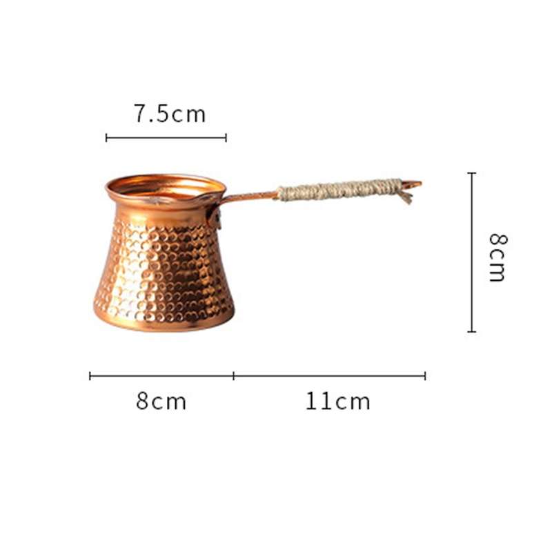 Turkish Coffee Pot Coffee Maker Moka Pot 3 Person 200 Ml Copper