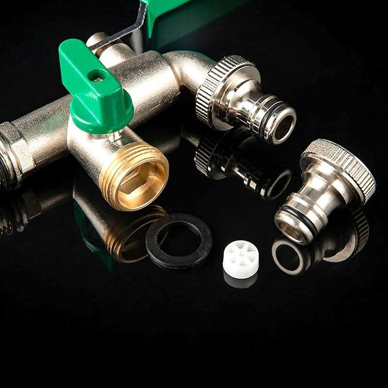 Double Outlet Garden Outdoor Tap Valve Faucet 1/2 Inch / 3/4 Inch D