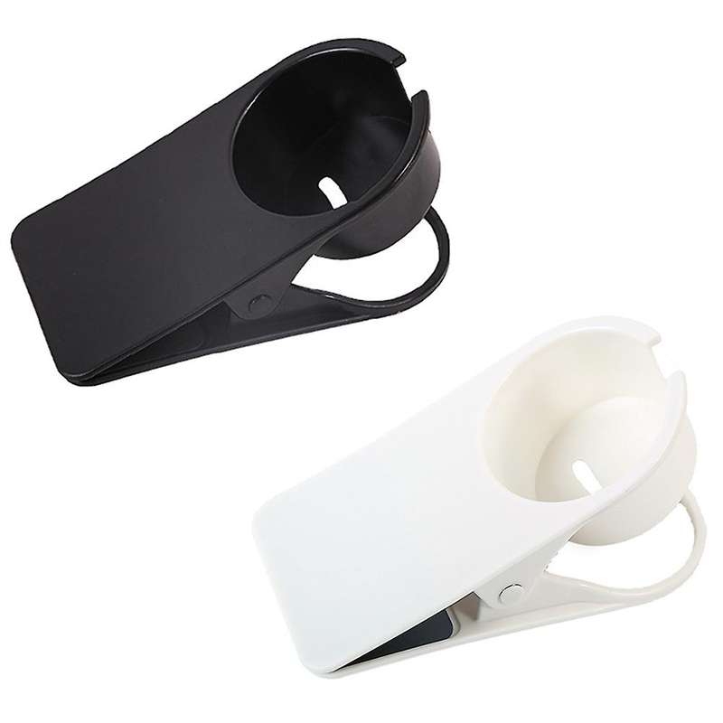 2 Pack Coffee Drink Cup Holder Table Side Water Cup Shelf Fixed Clip