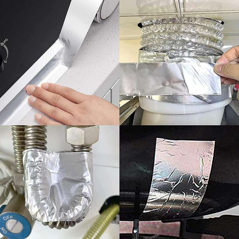 Aluminum Foil Tape 2in X 164ft Insulation Adhesive Metal Tape