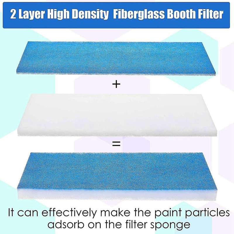 3pcs Airbrush Booth Filter Spray Set Pad Spray Booth Exhaust Filter