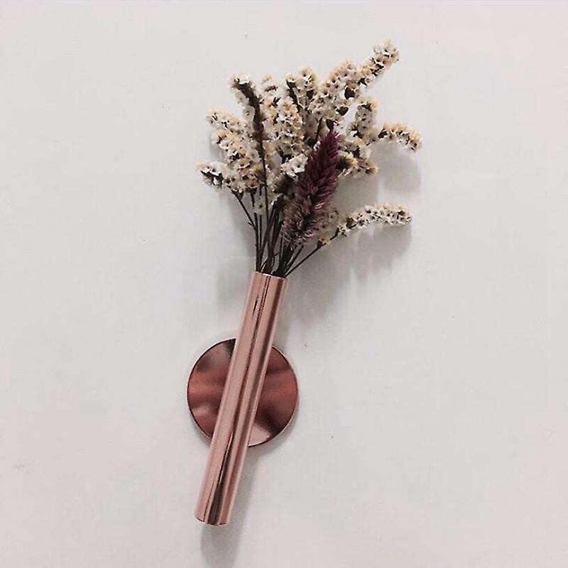 2 Pcs Wall Flower Arrangement Vase Iron Nordic Ornament Vase Decor