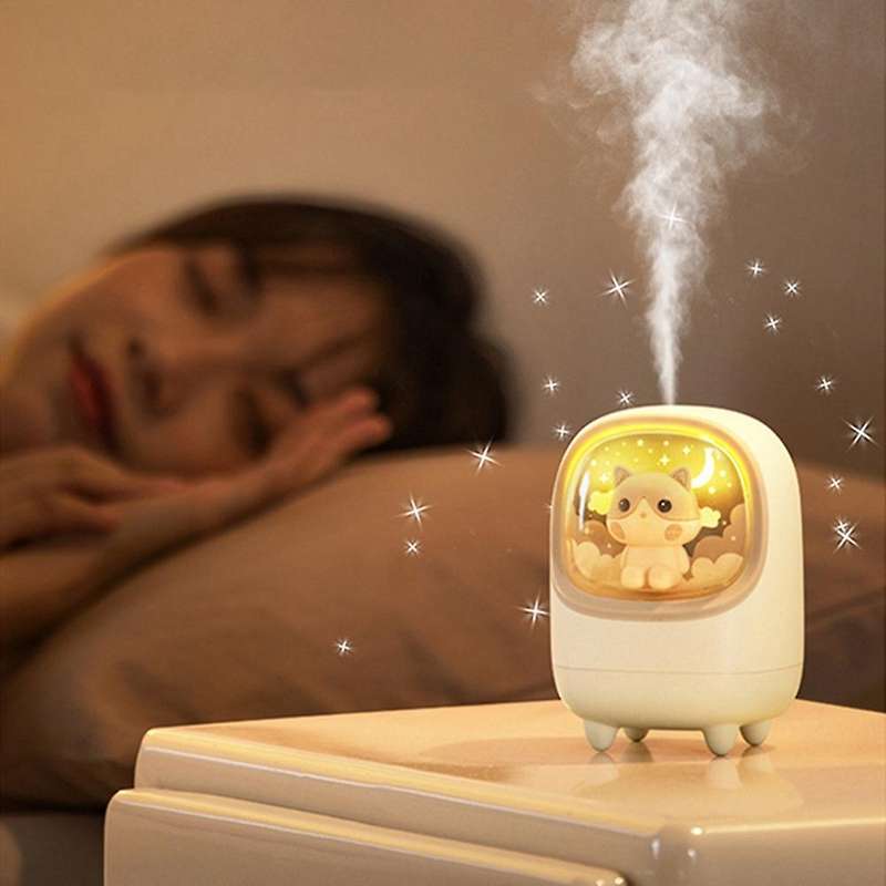 M23 Creative Cute Pet Space Capsule Usb Air Humidifier Purifier Pink