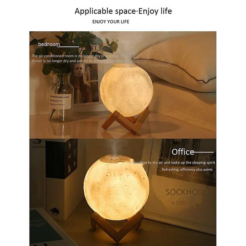 Aroma Ultrasonic 880ml Air Usb Full Moon Lamp Purifier(with Battery)