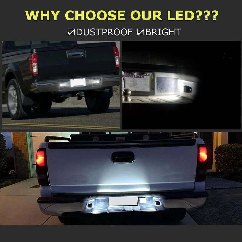 4pcs Car Ip67 Led License Plate Light for Nissan Navara D40 2005-2016