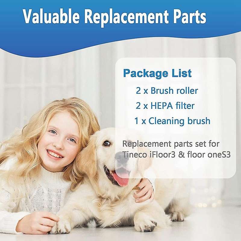 Replacement Parts Brush Rollers Filters Compatible for Tineco Ifloor3