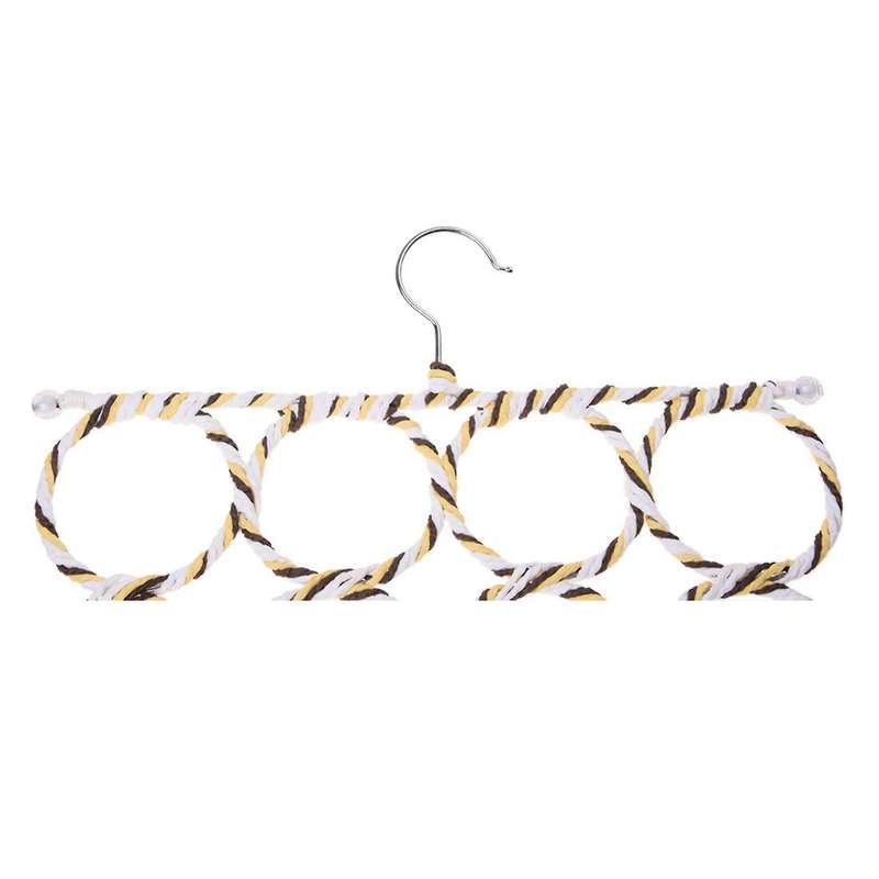 28-hole Ring Rope Slots Scarf Wraps Shawl Storage Hanger Organizer