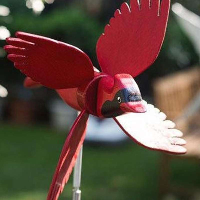 Pinwheels Decor Stakes,waterproof Outdoor Figurines Ornaments-red