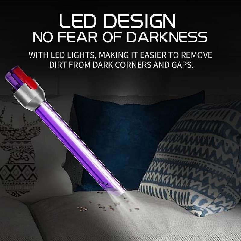 Crevice Tool with Led Lights for Dyson Cordless Vacuum Cleaner V7 V8