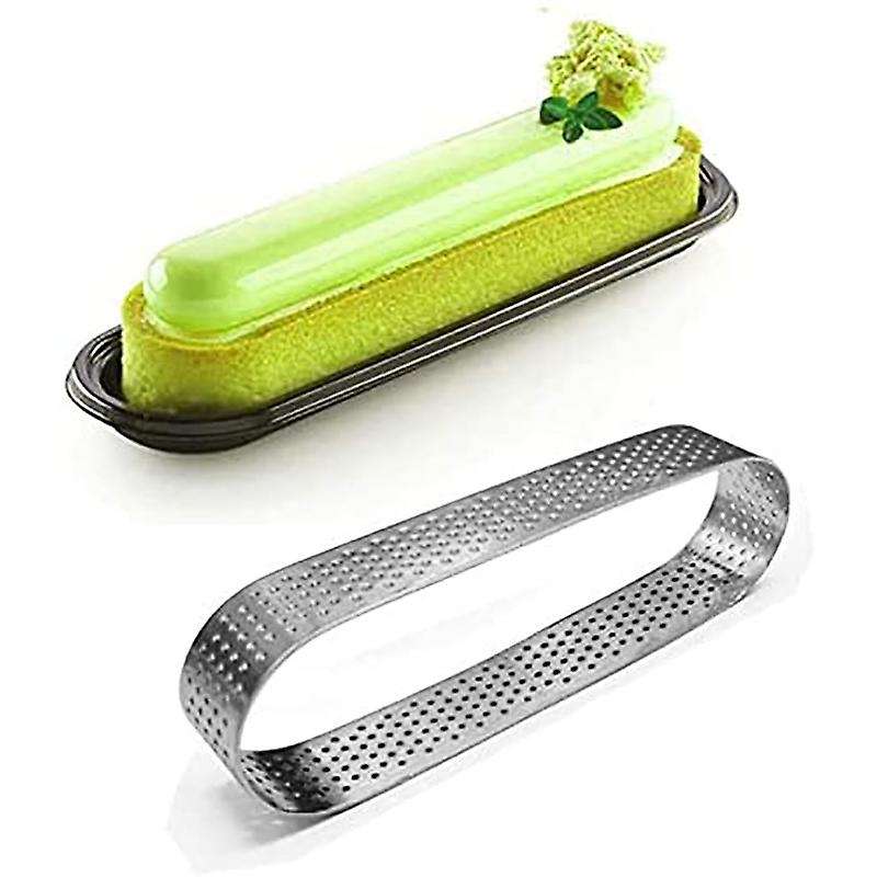 12pcs Oval Tartlet Molds French Dessert Mousse Fruit Pie Tart Ring