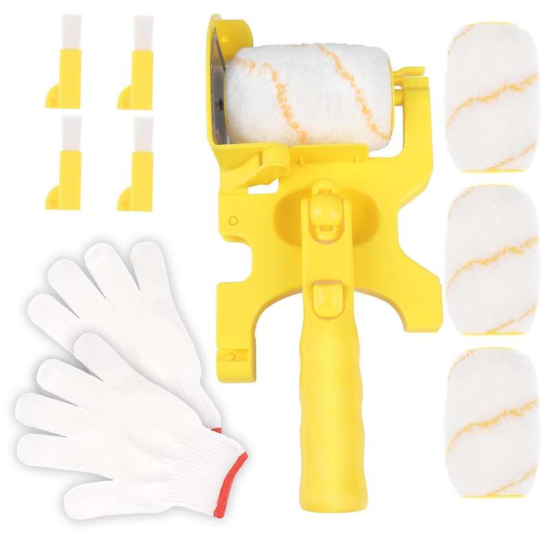 11pcs Paint Roller Brush Set Paint Roller Brush Home Improvement Tool