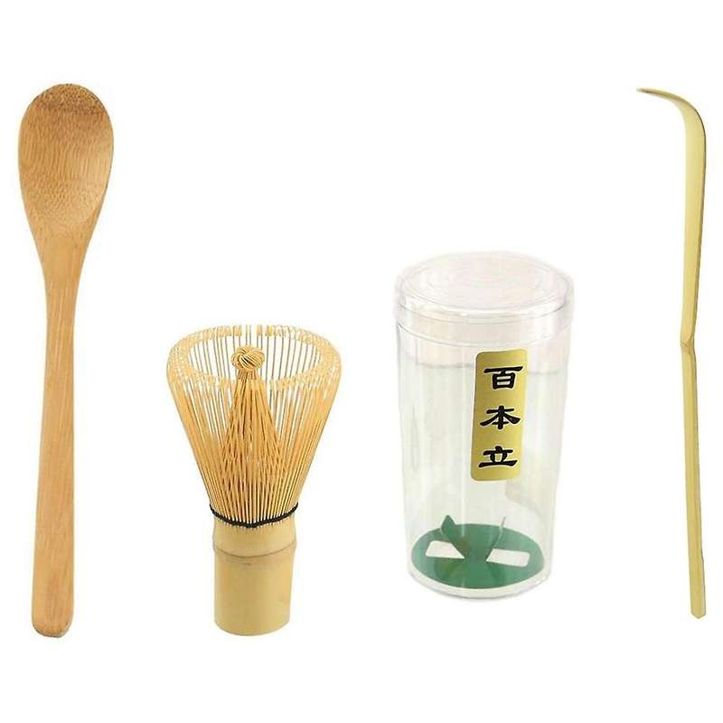 Matcha Whisk Set Bamboo Whisk Tea Spoon and Chashaku and Whisk Stand