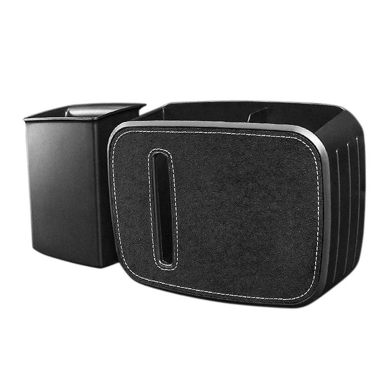 3 In 1 Car Organizer Storage Seat Back Hanging Tissue Holder Box , B