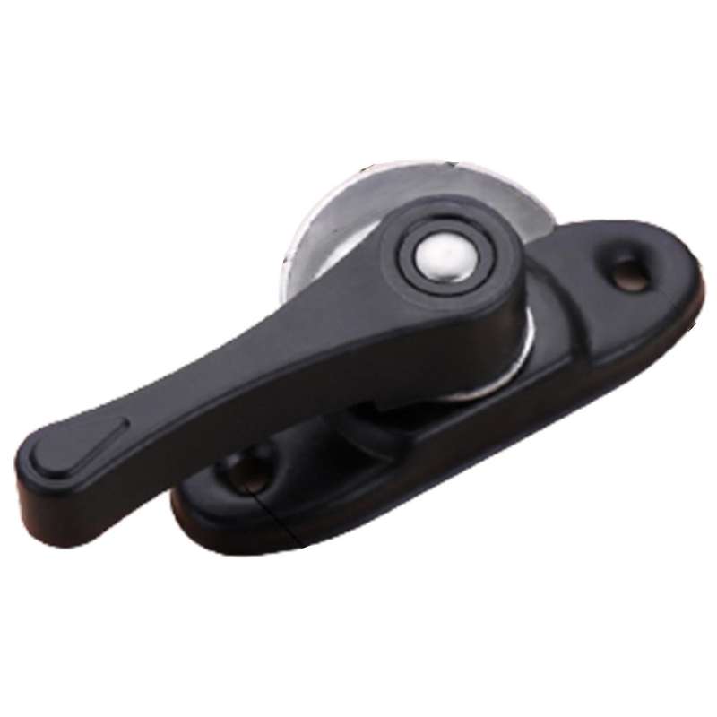 Sliding Door and Window Sash Safety Lock Crescent Type Lock (black)