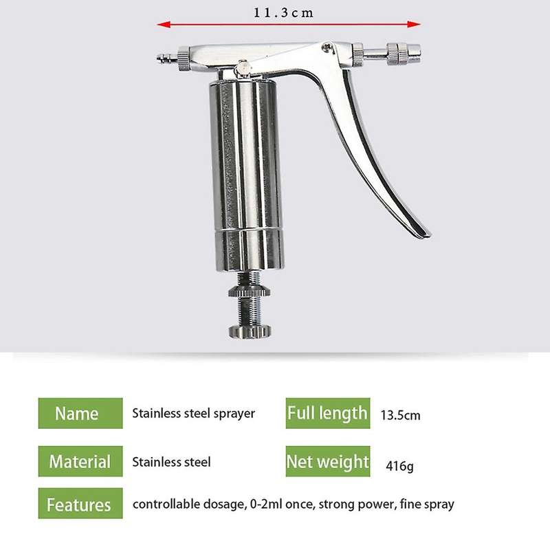 2ml Stainless Steel Continuous Sprayer Bee Vegetable Pollination Tool