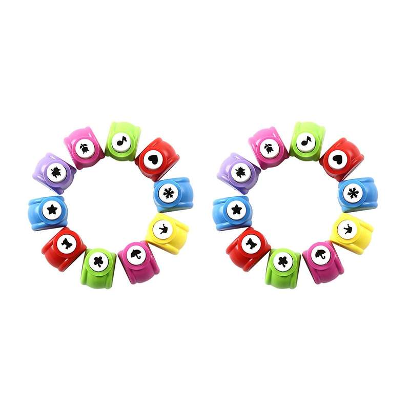 Paper Punch Scrapbook Set Of 10 Handmade Puncher Hand Press Shapes
