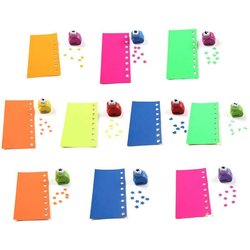 Paper Punch Scrapbook Set Of 10 Handmade Puncher Hand Press Shapes