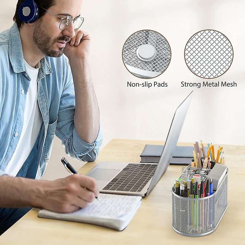 Desk Organizer Office Metal Stationary Holder Decor for Office