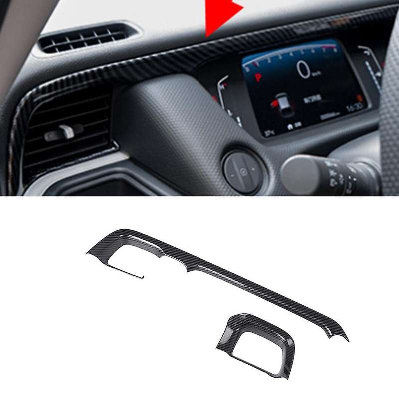 Carbon Fiber Central Control Dashboard Trim